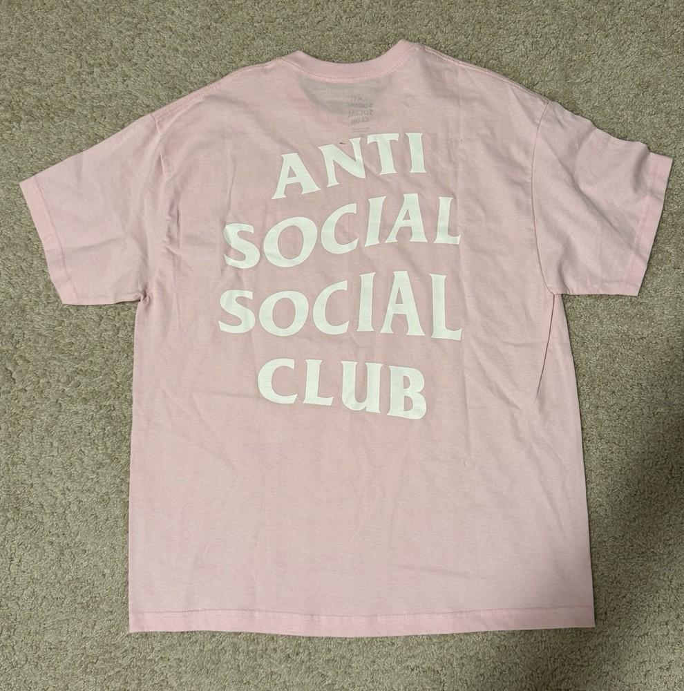 

Anti Social Social Club Розовая футболка с коротким рукавом Размер XL Унисекс XL