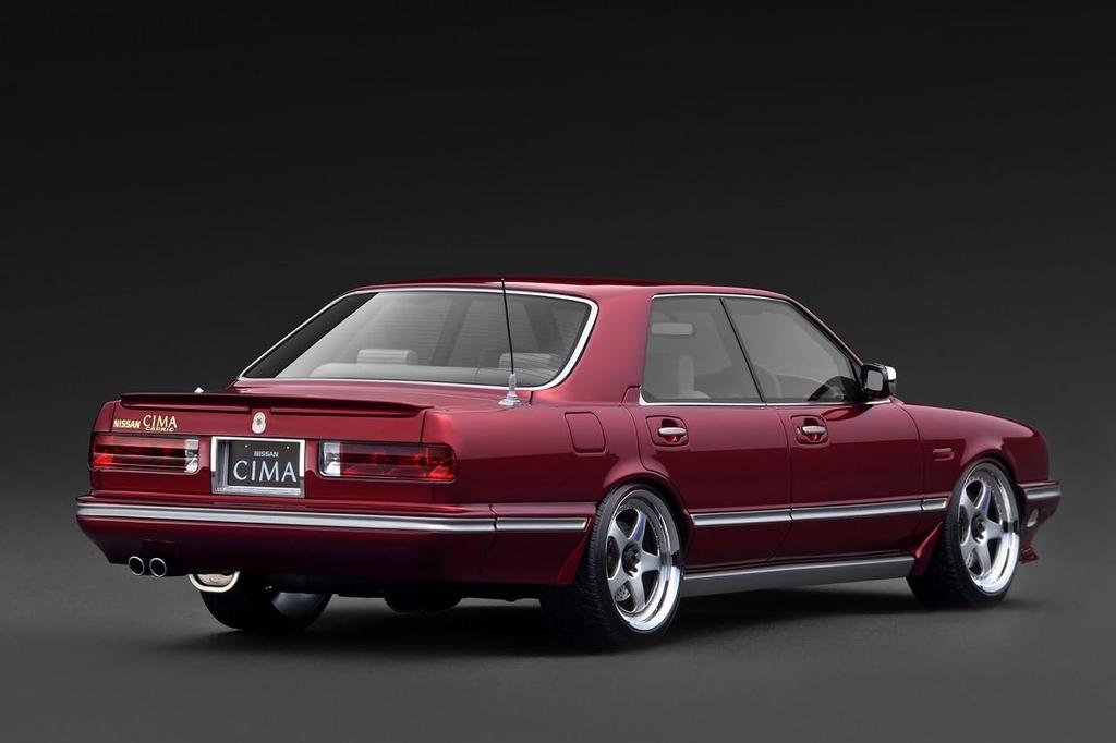 Ignition Model NISSAN CEDRIC CIMA Wine Red Finished Model IG3905 TK.Company 1/18 (Y31)