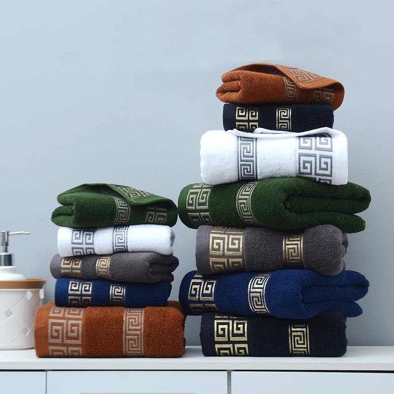 Baumwoll-Export Großes Badetuch, Baumwoll-Gesichtstuch-Set, Geschenk Saugfähiges Röhren-Badetuch