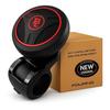 Fouring Steering Wheel Spinner, Silicone Power Steering Wheel Knob for Cars, Excellent Grip, Car Accessories, Interior (Red)