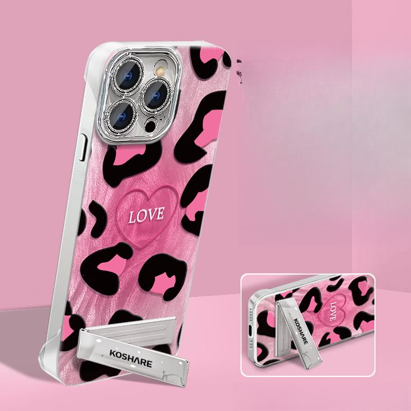 

Чехол для мобильного телефона Apple 16PRO с принтом «Любовь к леопарду», Iphone15 безрамочный из перьевой пряжи 14/13 с защитным стеклом для объектива iPhone 15 Pro