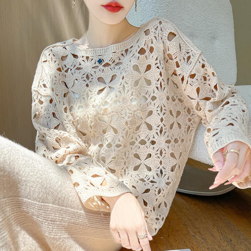 Women's Cashmere Sweater Qinghe Cashmere 30% Cashmere 70% Wool Autumn and Winter Cashmere Pullover Hand-woven Soft and Warm