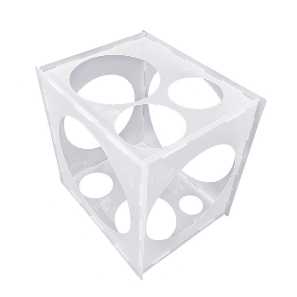 11 Holes Balloon Sizer Box 2-10Inch Collapsible Balloons Measurement Tool for Balloon Arches Columns Balloon Decoration