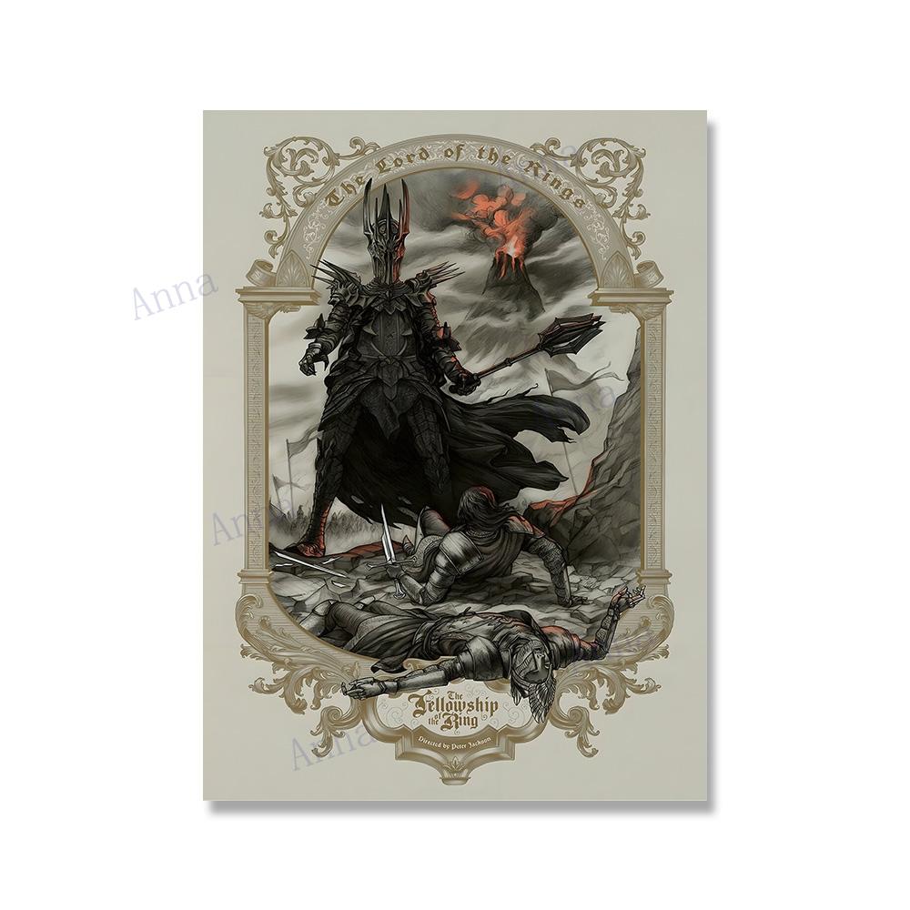 

Пейзаж Средиземья Властелин Колец Постеры и принты Толкиена Настенное искусство Картина на холсте Настенные картины Подарки для путешествий Гостиная Домашний декор 21x30cm No Framed