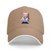 Nekomimi Girl Anime Character Baseball Cap with Cute Cat Ears and School Uniform Design for Fans of Japanese Animation Style