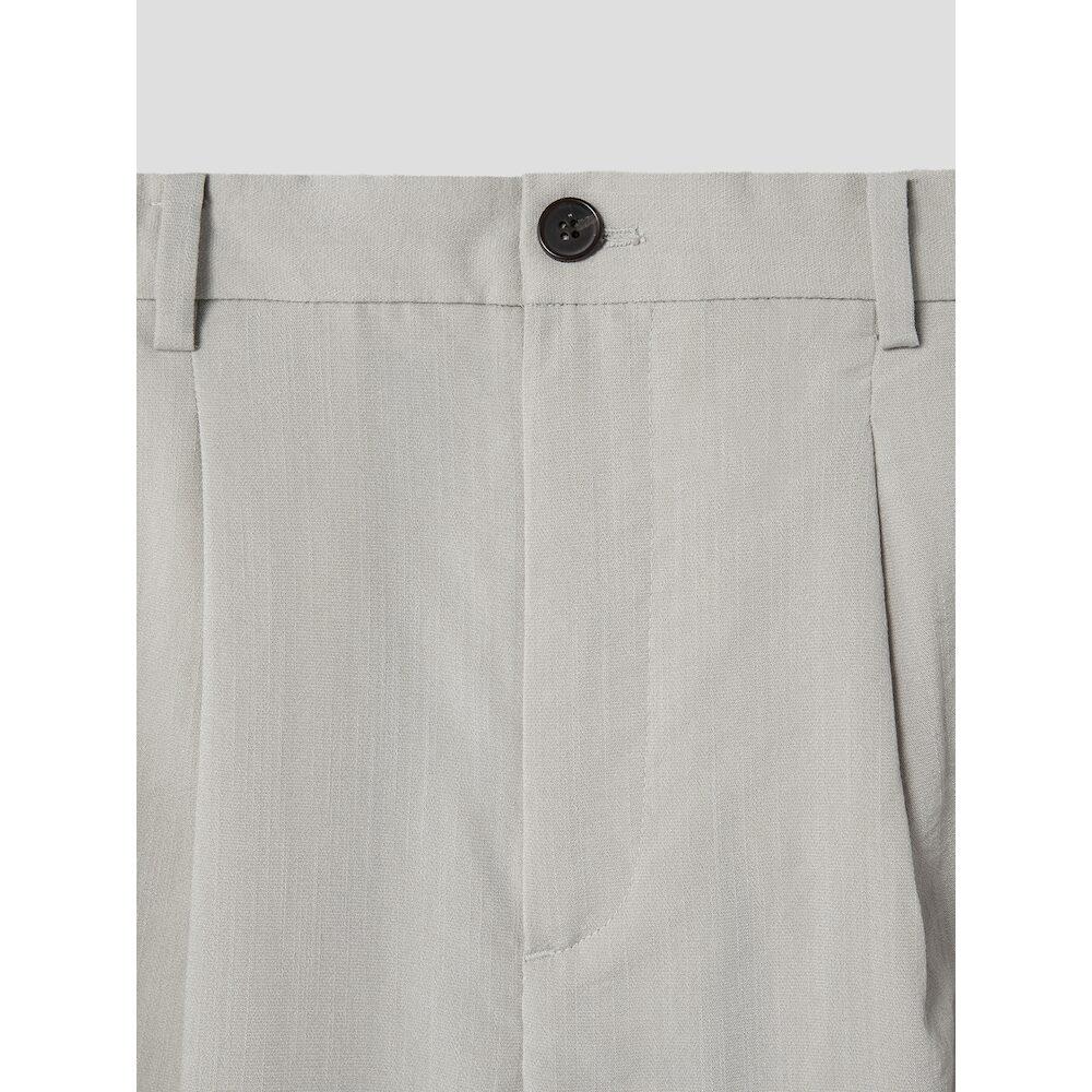 8Seconds Lecture Double-Pleat Wide Slacks Ivory (424721Ly50)