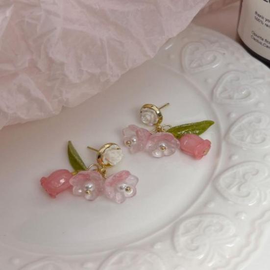 

Серьги Mori Super Fairy Rose розовый