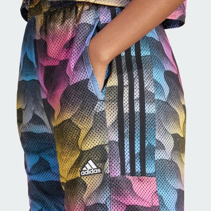 (WMNS) Adidas Tiro Print Mesh Summer Shorts Asia Sizing 'Multi-Color' Women's IQ4813