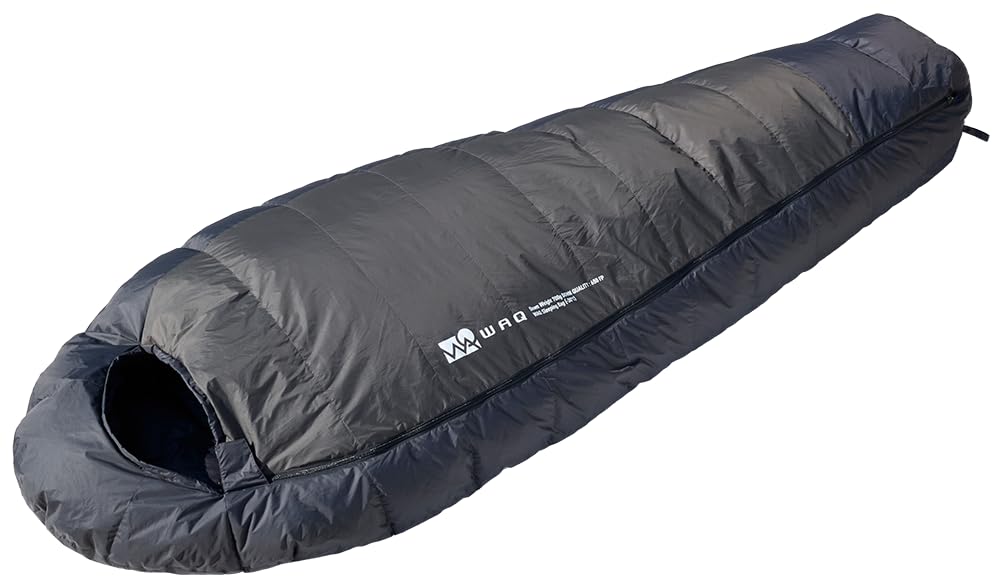 

WAQ FP650 Пуховый спальный мешок-мумия Подходит для легкого веса и идеально подходит для активного отдыха, например, для автомобиля и сумки для аварийной готовности, стиль, кемпинг,