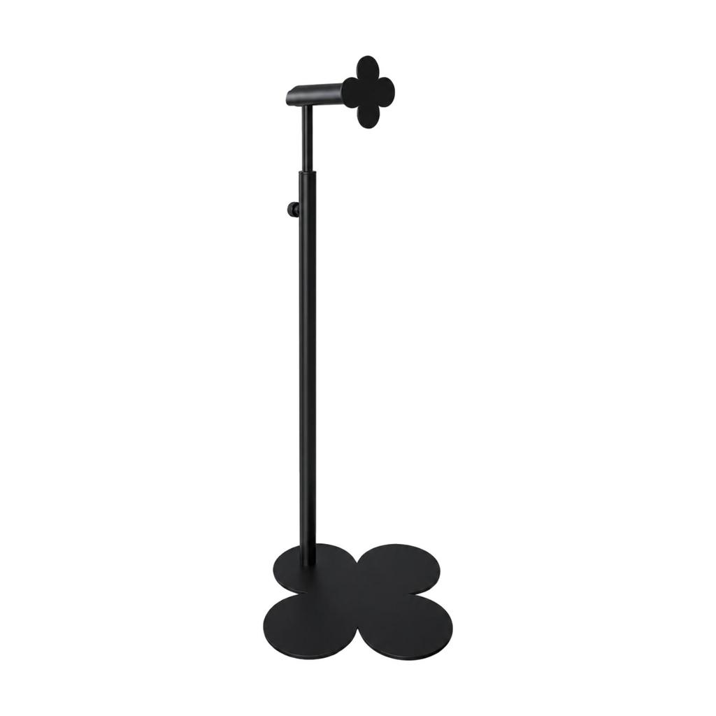 Metal Freestanding Handbag Rack with Clover Base Long-Lasting Adjustable
