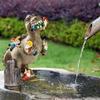 Garden Dwarf Statue Courtyard Decoration Outdoor Garden Decoration Dinosaur Dwarf Ornament Courtyard Lawn Decoration Female Gardening Gifts