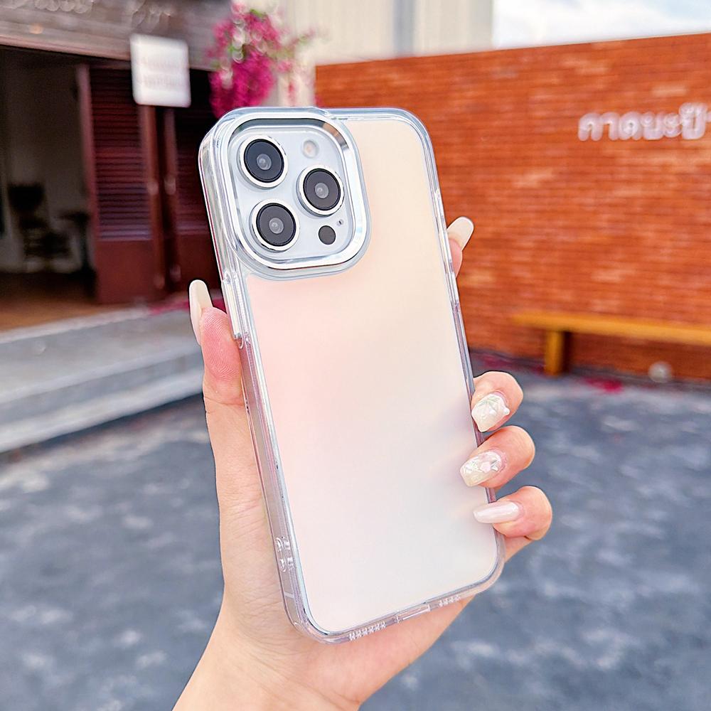 KEYSION Fashion Laser Gradient Colorful Phone Case for iPhone 11 12 13 Pro Max Soft TPU+PC Shockproof Back Cover for iPhone 11 12 13