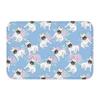 Colorful Puppy Flower Carpet for Living Room Bedroom and Home Decoration - Cartoon Dog Print Pattern Anti Slip Carpet