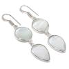 Chalcedony Gemstone Handmade 925 Sterling Silver Jewelry Earring 2.32" GK-6420