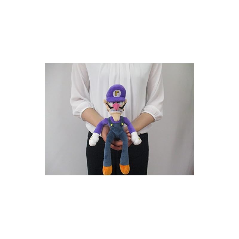 Sanei Boeki Super Mario ALL STAR COLLECTION Waluigi (S) W11 X D9.5 X H31cm Plush Toy AC09