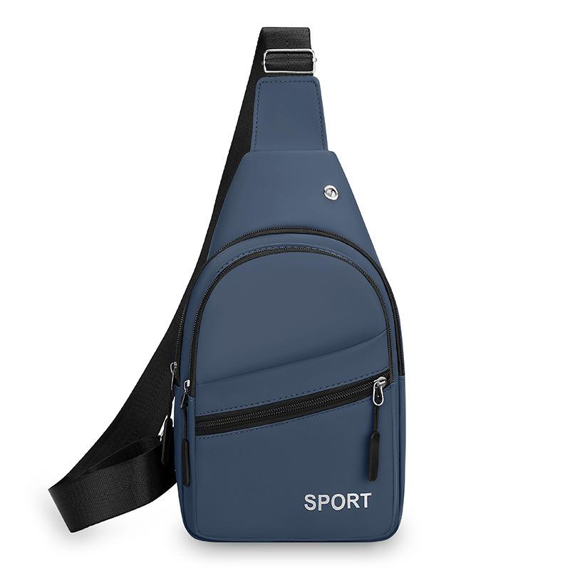Simple Chest Bag Men's Bag New Business Casual Shoulder Bag Texture Chest Bag Western Style Joker Diagonal Bag.