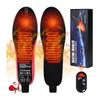 USB Rechargeable Heated Insoles for Winter Skiing - Three-Level Heating Foot Warmers