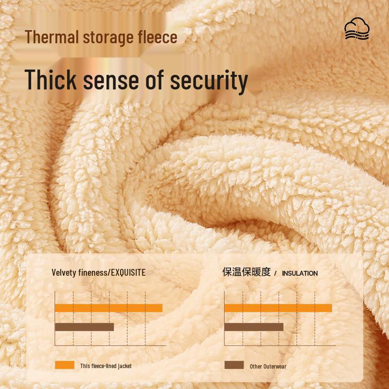 GENIOLAMODE Men's Heavyweight Fleece-Lined Zip-Up Hoodie