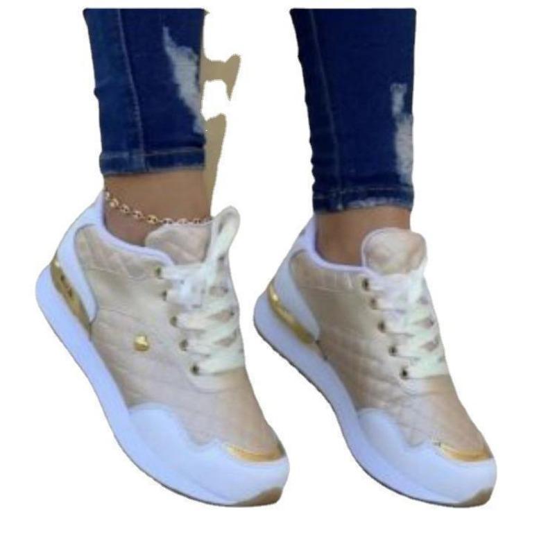 Large size lace-up sneakers women's summer new leisure sports
