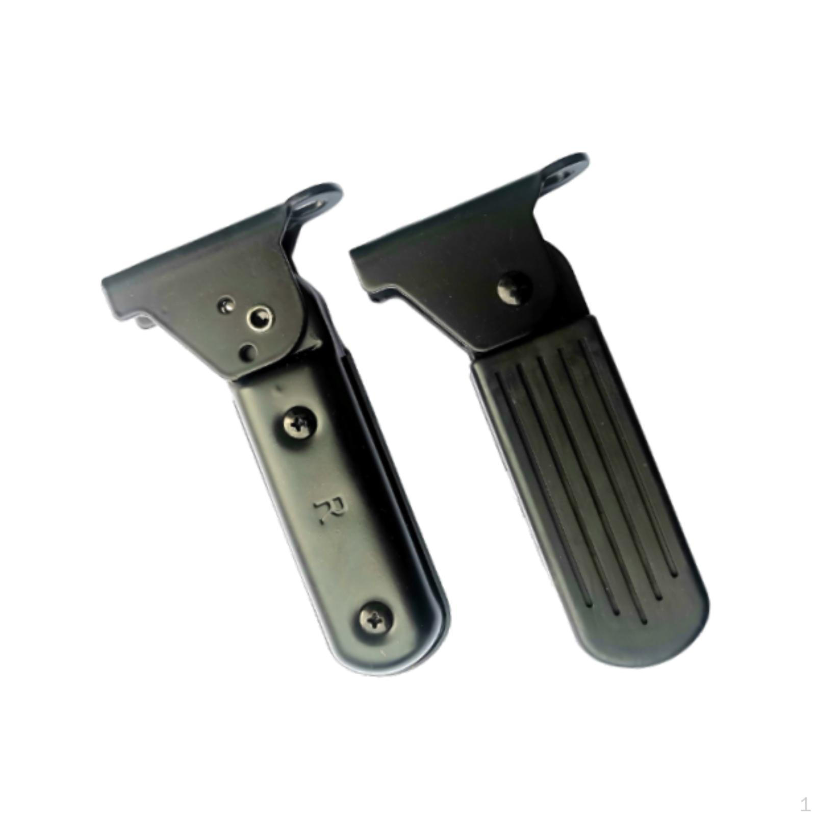 

2 шт. Передние педали для электровелосипеда, подножки для скутеров, нескользящие, прочные, универсальные, легкие подножки 7cm