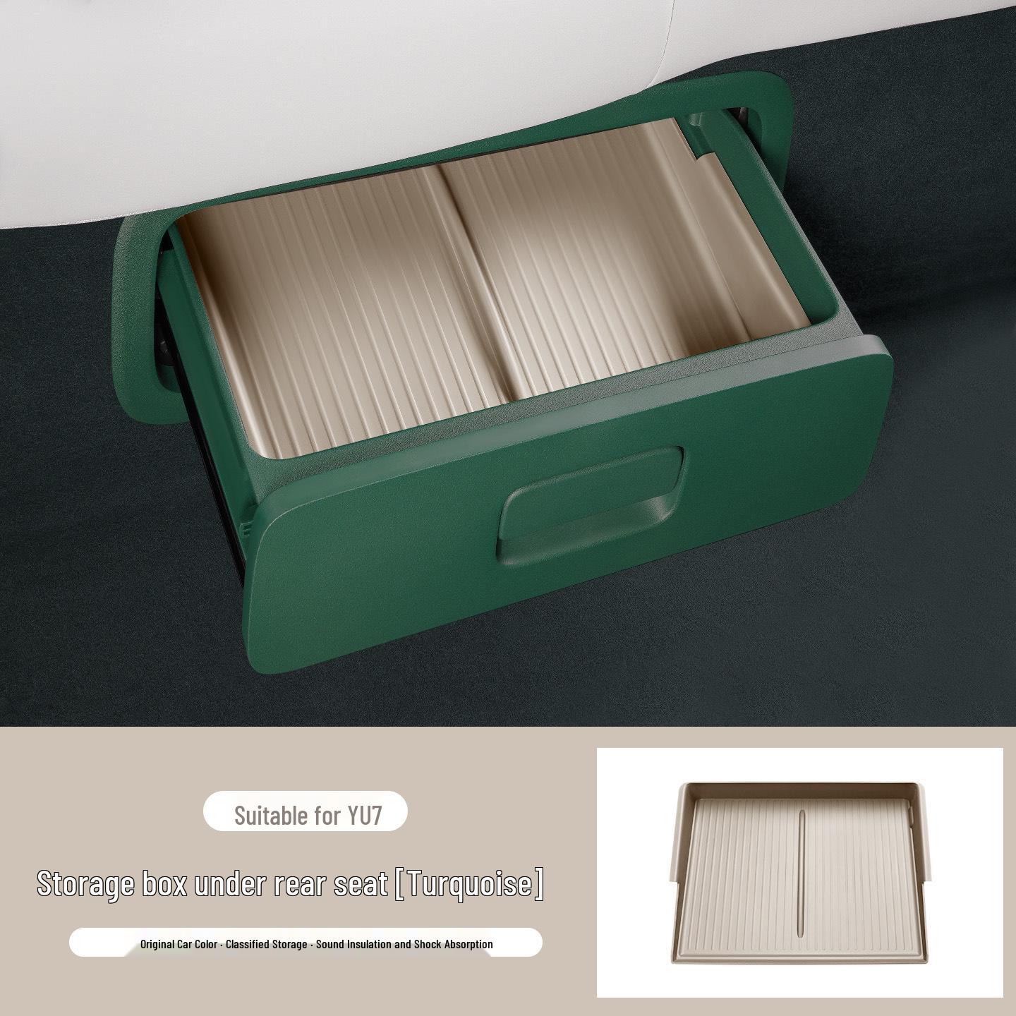 Xiaomi YU7 Rear Seat Drawer Storage Organizer For YU7 2nd Row Drawer Storage Box (TPE Material)
