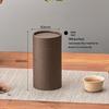 Retro Cowhide Paper Tea Can: Green & White Tea Storage Box
