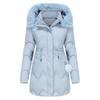 Women's Cotton-padded Jacket Detachable Cap Wool Autumn and Winter Warm Parker Long Coat