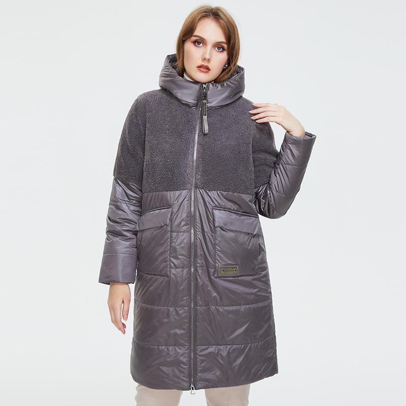 

Женская зимняя куртка Astrid, парки с длинным капюшоном, плюшевое стеганое пальто, одежда больших размеров XL