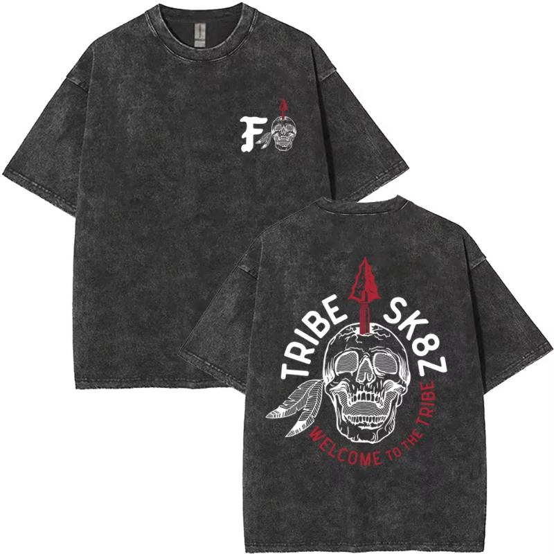Forward Observations Group Vintage Washed Tshirt Unisex Women Fashion Oversized Short Sleeve Unisex Casual High Quality Cotton Tees M