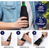 HEEPDD 3-in-1 Stainless Steel Insulated Can Cooler & Bottle Holder with Bottle Opener, Black, 12 Oz