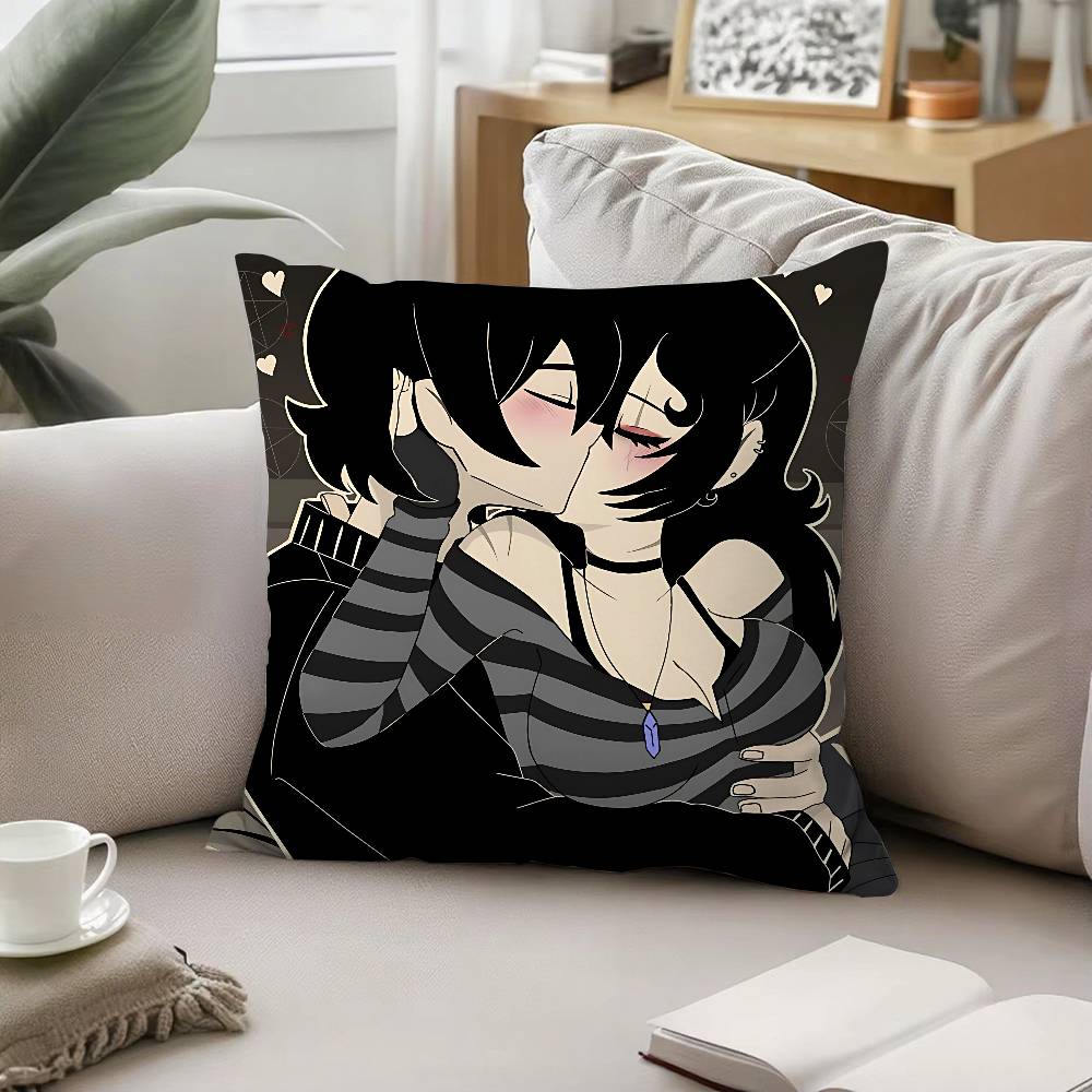 HThe Coffin Of Andy And Leyley Pillow Case Pattern Printed Pillowcase For Living Room Sofa Cushion Cover Bedroom Decor