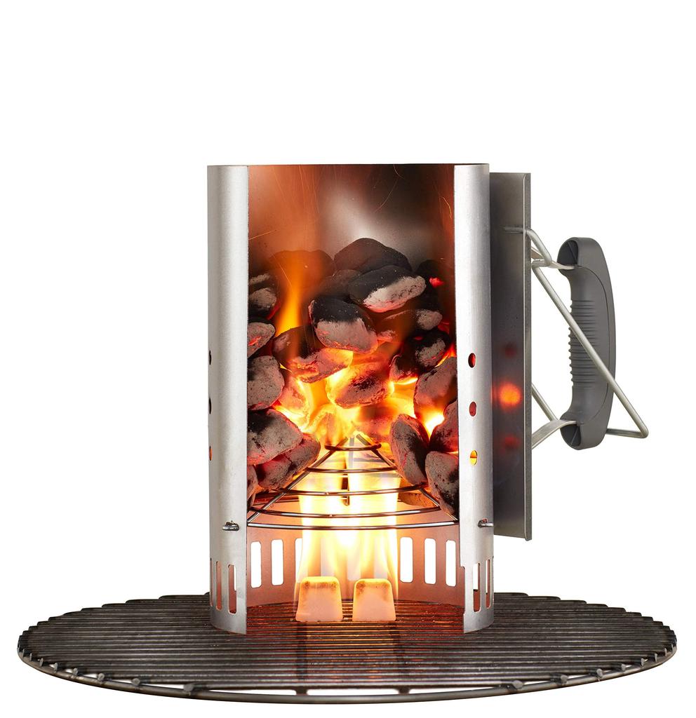 Weber BBQ Stove BBQ Grill Rapid Fire Chimney Starter (Large) Chimney Effect Fire Starter Charcoal Ignition [Genuine Japan 2 Year Warranty] 7416