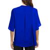 Women's Fashion Temperament Commute French Long Sleeve Shirt V-neck Top