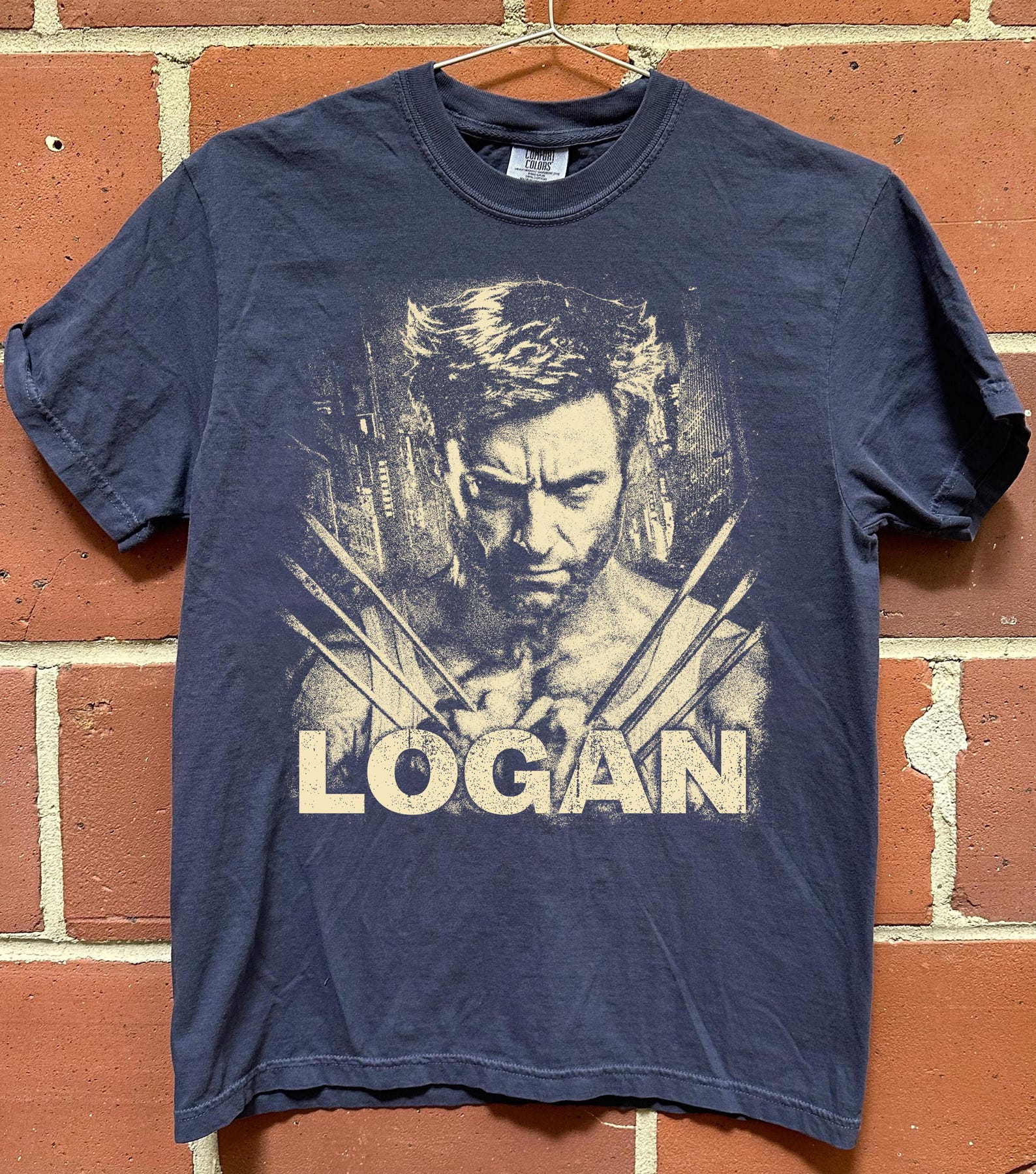 Vintage Logan Shirt, Retro Marvel Wolverine Graphic Tee, Classic X-Men Mutant T-Shirt, Hugh Jackman Shirt, Avengers Gift 2XL