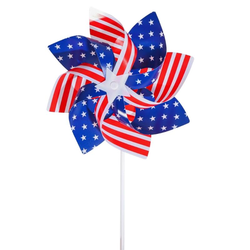Wind Spinners Eye Catching Pinwheels Colorful for Kid Parties Camping Picnics Outdoor Gathering Lawns Garden Decorations