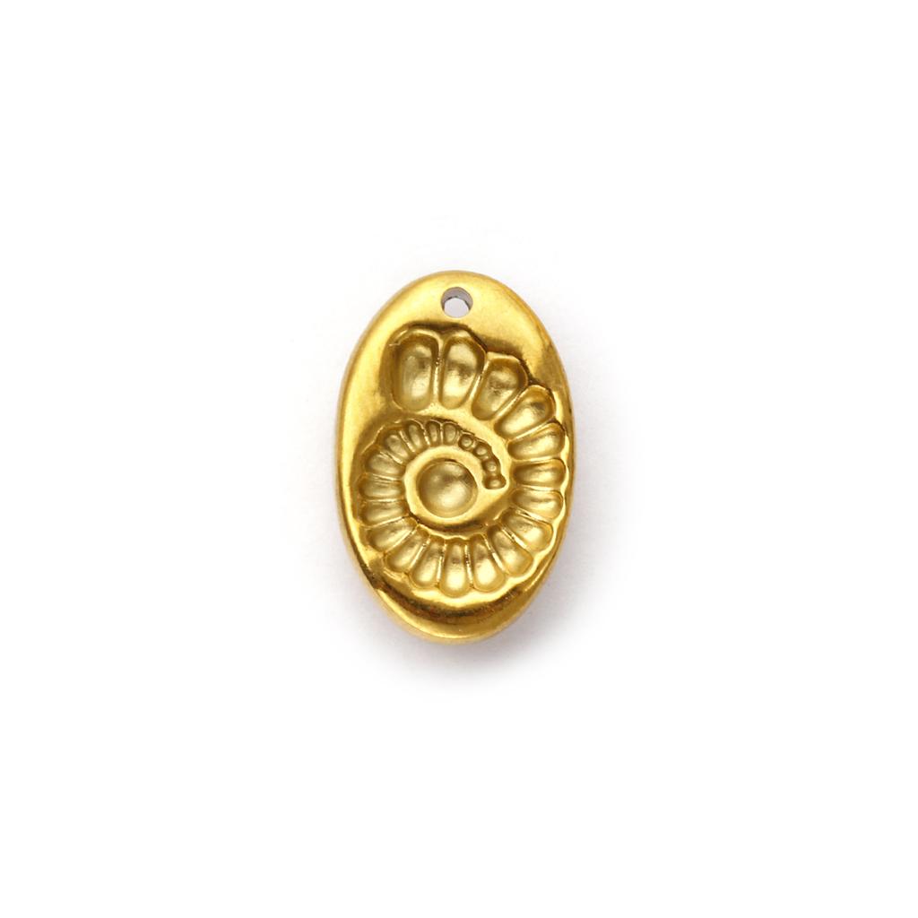 2 Pcs 304 Stainless Steel Ocean Charms 18K Gold Plated Starfish Conch Seal Coconut Tree Pendants For DIY Necklace Jewelry Making