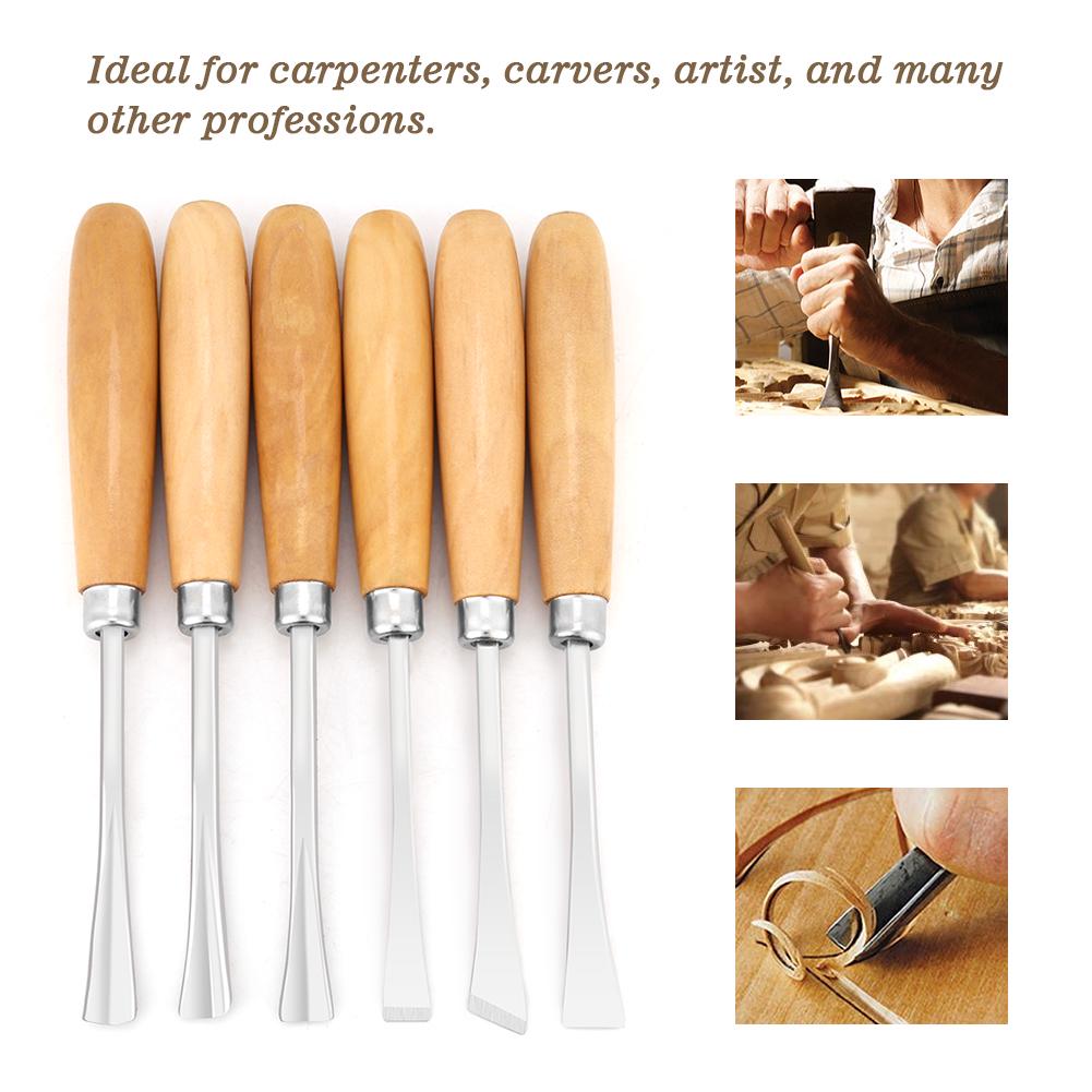 Fafeicy 6pcs Professional Wood Carving Hand Chisels Set,DIY Woodworking Sculpting Tools Fafeicy 6pcs Professional Wood Carving Hand Chisels Set,DIY Woodworking Sculpting Tools
