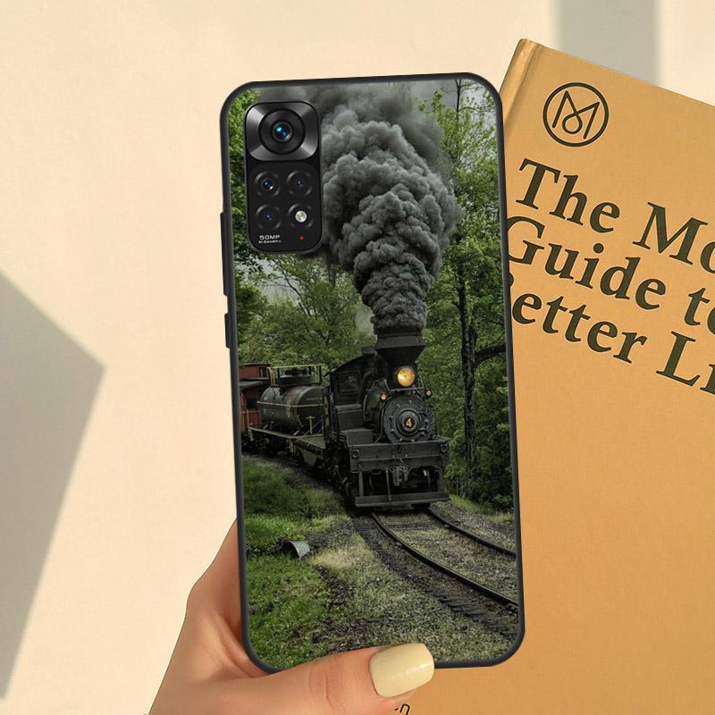 Classic Steam Train Railway For Redmi Note 12 Pro Plus Case For Redmi Note 10 11 Pro 8 9 11S 12S 10A 9C 10C 12C Cover