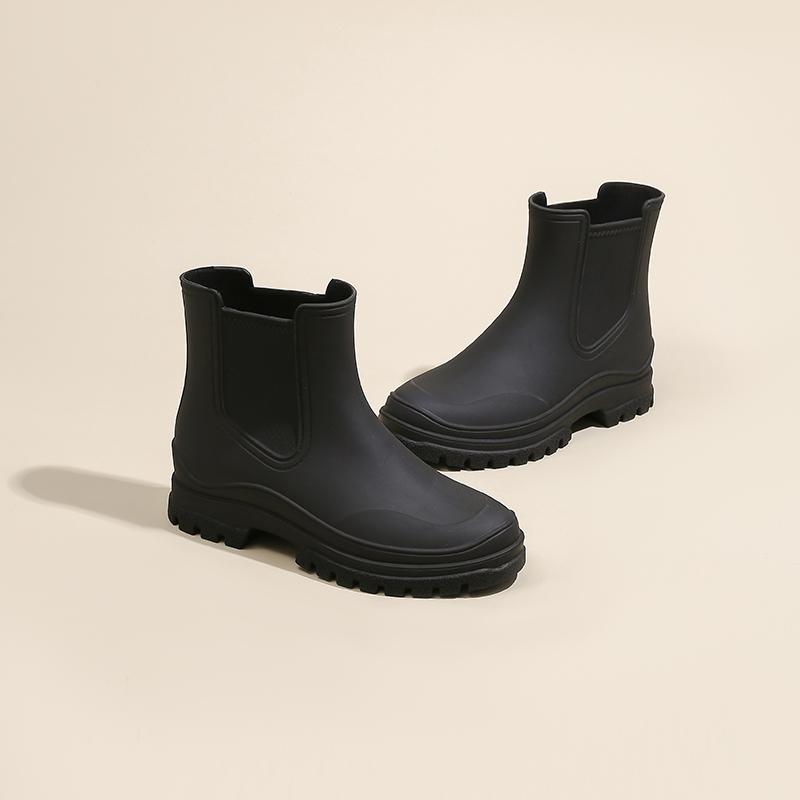 Women's Waterproof Low-top Water Boots In Summer, Short-cylinder Rain Boots, Rubber Shoes For Car Washing And Kitchen Use