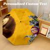 Windproof Folding Umbrella, 8‑Rib Auto Open Close Masha and the Bear Umbrella for Rain Sun Protection