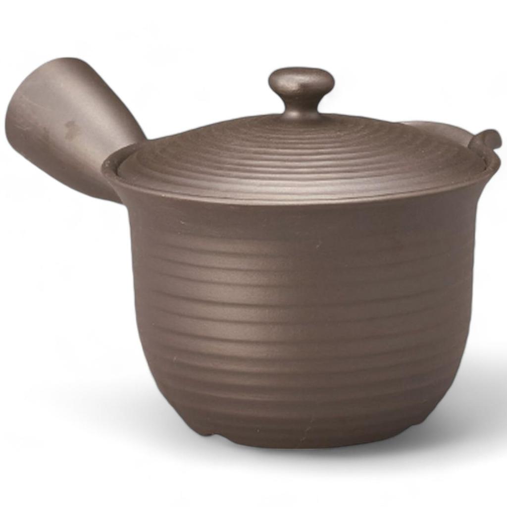 Green Tea Pot with Made in Japan J-kitchens Tokoname-yaki Strainer, 430cc,