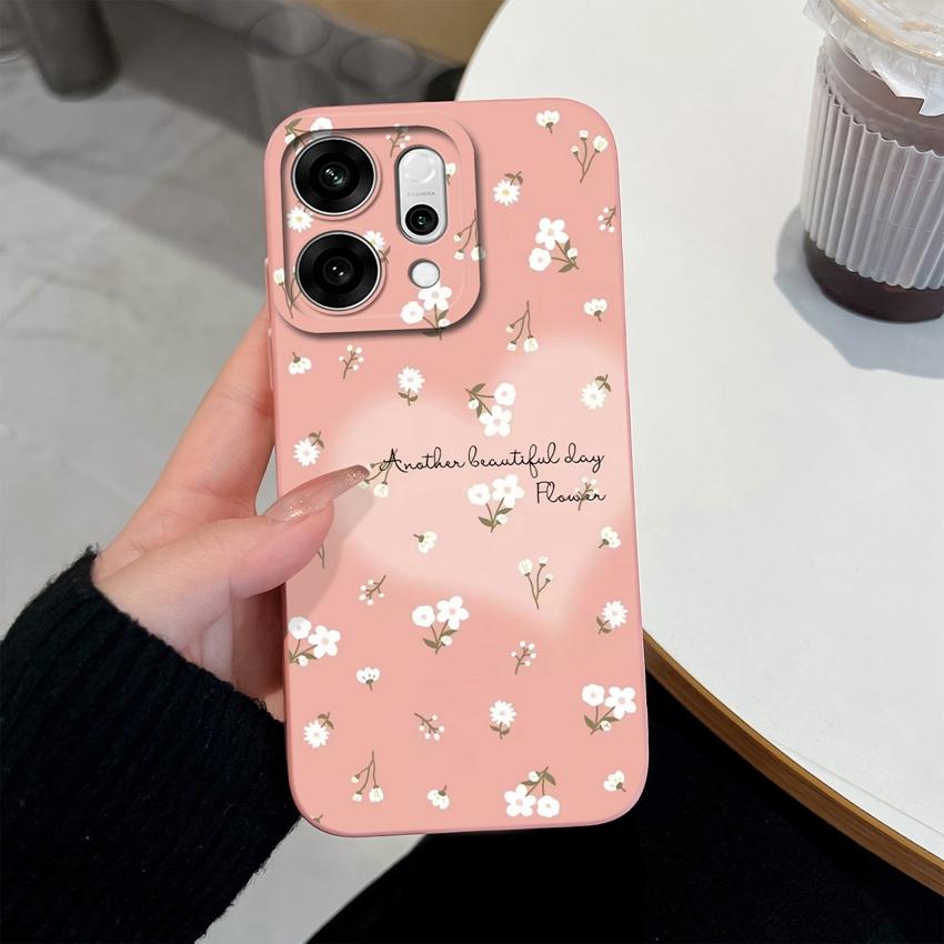 For Oppo Reno14 Pro 14F A5 A5X K13 Phone Cases Table Cartoon Cat Pattern Phone Case Camera Protection Shockproof Silicone Covers For Oppo Bumper Shell