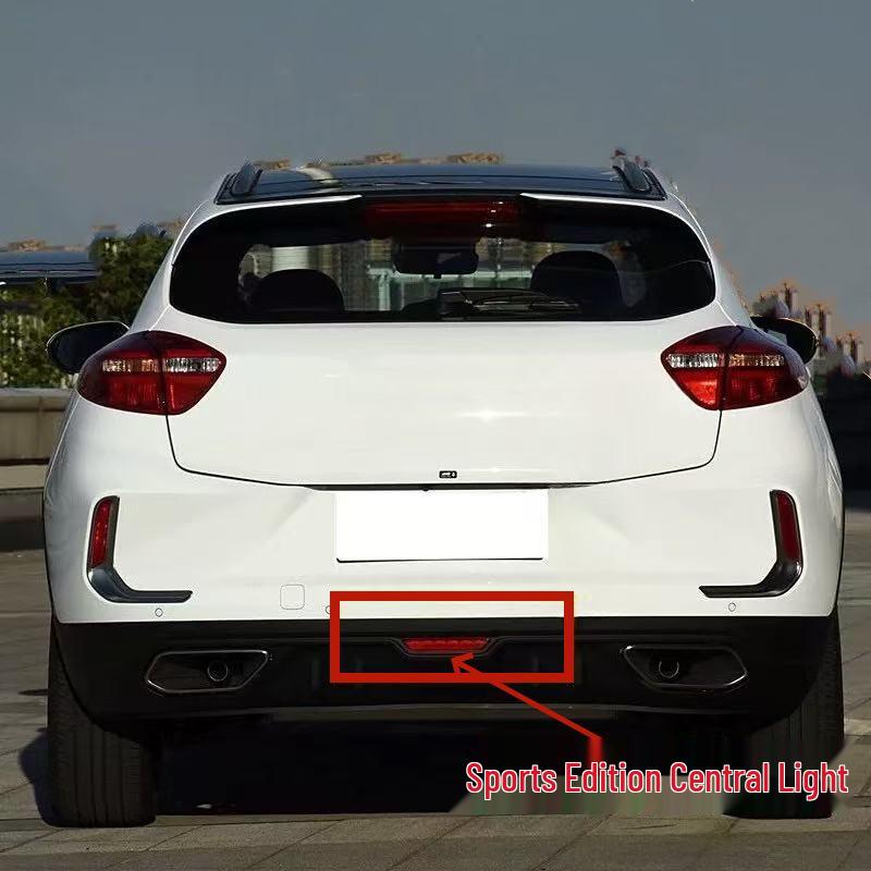 Fits Geely Emgrand GS 2018-2020 Models: Sport, Elegant, Trendsetter - Rear Bumper Center Light & Reflector Cover. GS Sport Edition Center Light (1 piece) - Standard