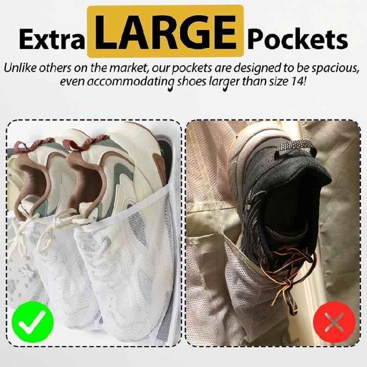 Oszczędzająca miejsce torba do przechowywania do pokoi w akademiku Torby wiszące z haczykami Organizer na buty