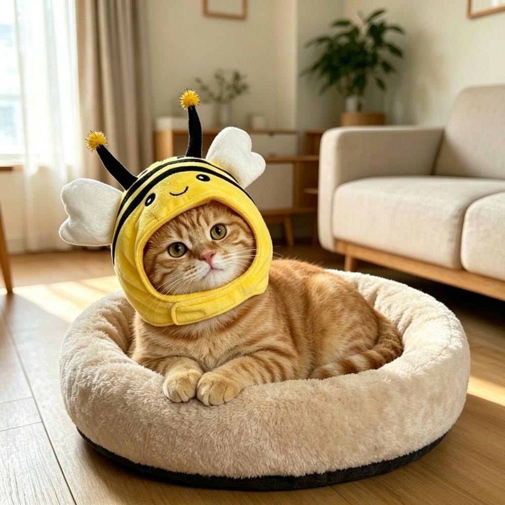 Weicher Plüsch Niedriger Wal Haustier Kapuze Warm Kätzchen Cosplay Kopfbedeckung Hund Katze Verkleidung Kapuze Haustier Cosplay