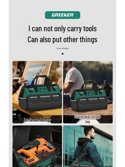 Multi-functional Durable Electrician's Canvas Tool Bag