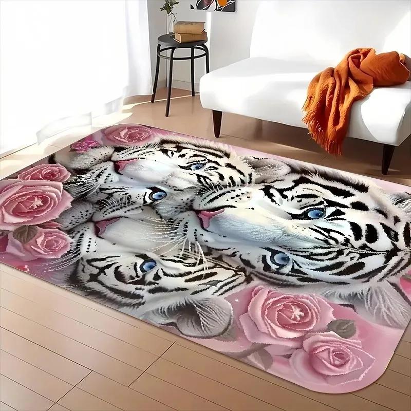 1PC Mushroom Pattern Kitchen Rugs Non-Slip Home Door Mats Pop design Bathroom Rugs Bath Mat Carpet for Home Sink Laundry Decor