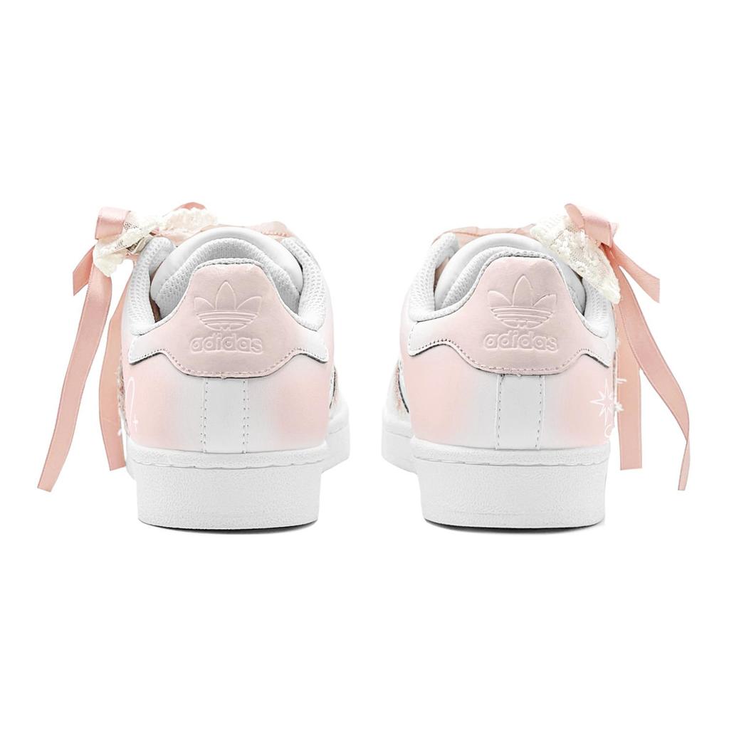 adidas Originals Superstar 2 Romantický dárek Nízké ležérní Skateboardové boty Unisex Oranžová Růžová IH8659(TeamS2-S-BOX)