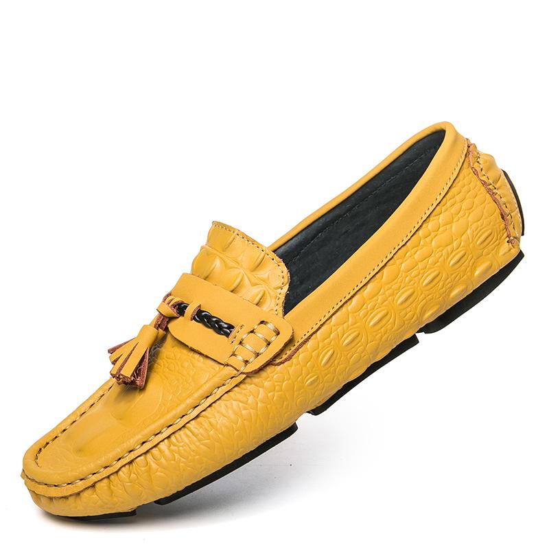 Мужские мокасины с крокодиловым узором — фото 6