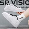 Herrenschuhe Frühling und Sommer Schuhe Herren Lederoberfläche atmungsaktiv Jungen Board Schuhe vielseitig lässig Sport Lederschuhe weiße Schuhe Herren